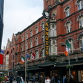 A Lively Scene Outside a Dublin Pub
