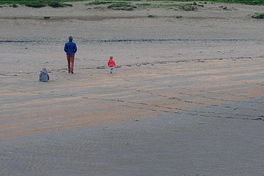 A Family Enjoying a Day at the Beach
