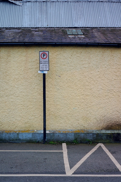 A No Parking Sign by the Roadside