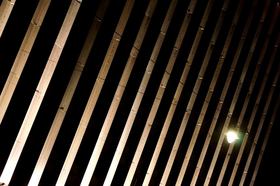 Ancient Ruins at Night