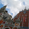Historic Riga Skyline with St. Mary's Cathedral and the Freedom Monument