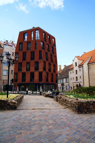 Contemporary European Architecture in a Spring Day