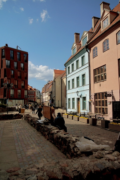 Historic European Street Scene