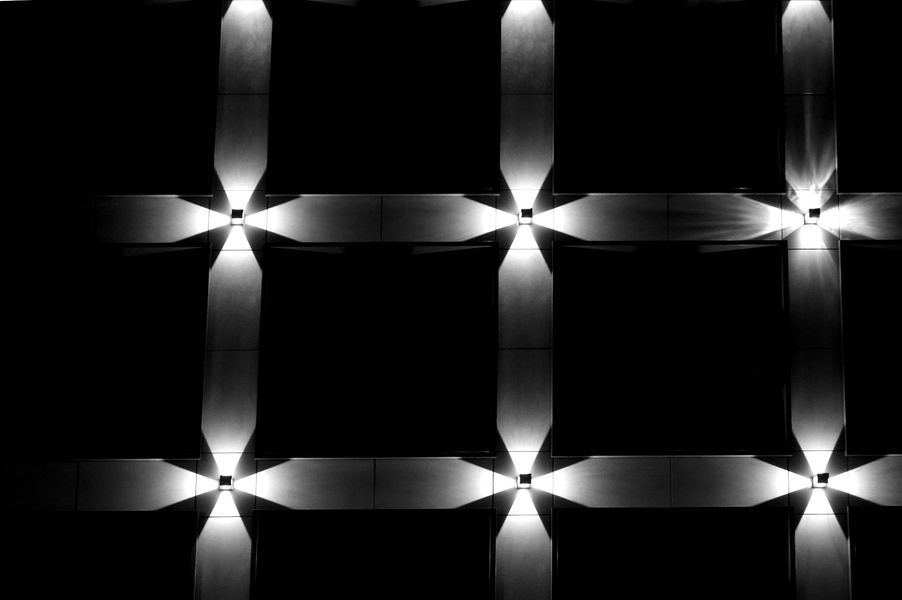 Synchronized Symmetry: A Black and White Photographic Artwork
