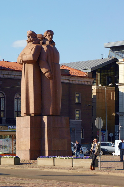 Monumental Statue in the Heart of Riga, Latvia