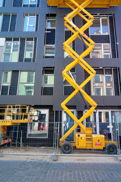 Construction Site in a European City