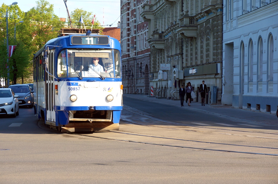 City Trolley in Riga, Latvia