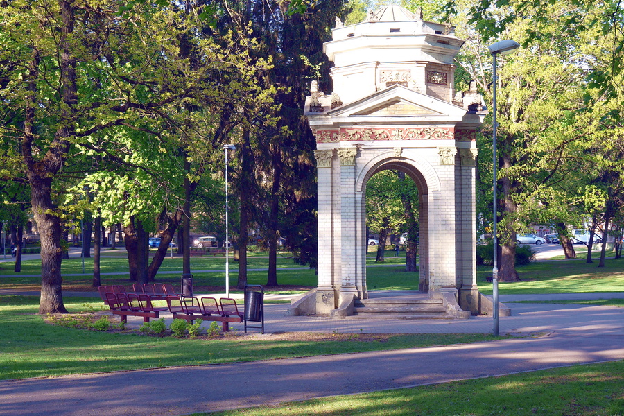 A Tranquil Memorial Garden in Riga, Latvia