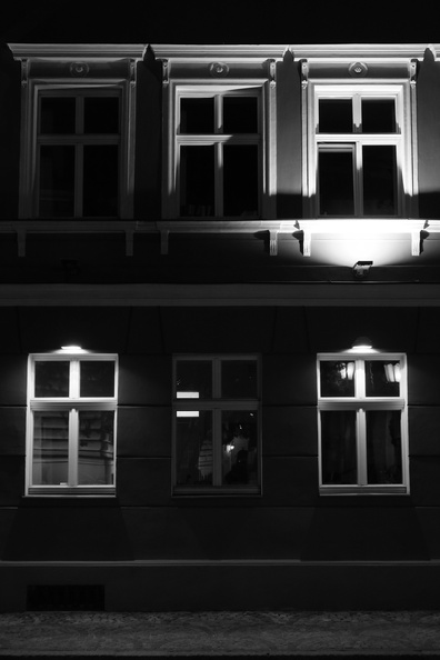 Moonlit Urban Architecture