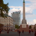 Magnificent Riga Tower Against a Clear Sky