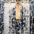 Parisian Fountain with Water Droplets