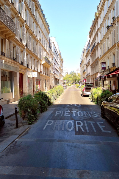 Quiet Parisian Street in the Afternoon