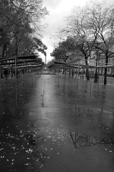 A Rainy Day in the City: Parisian Street