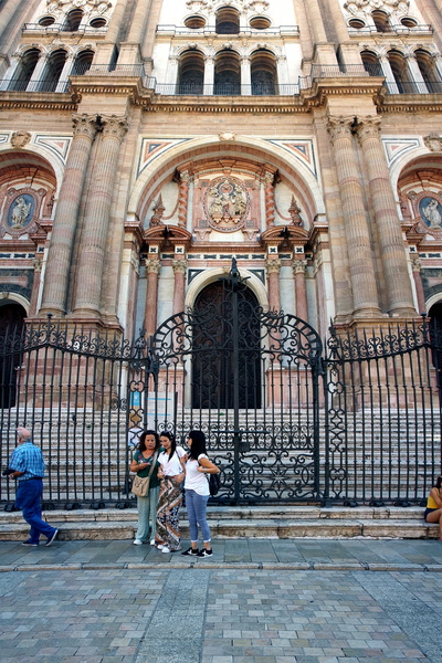 Historic European Cathedral Entrance
