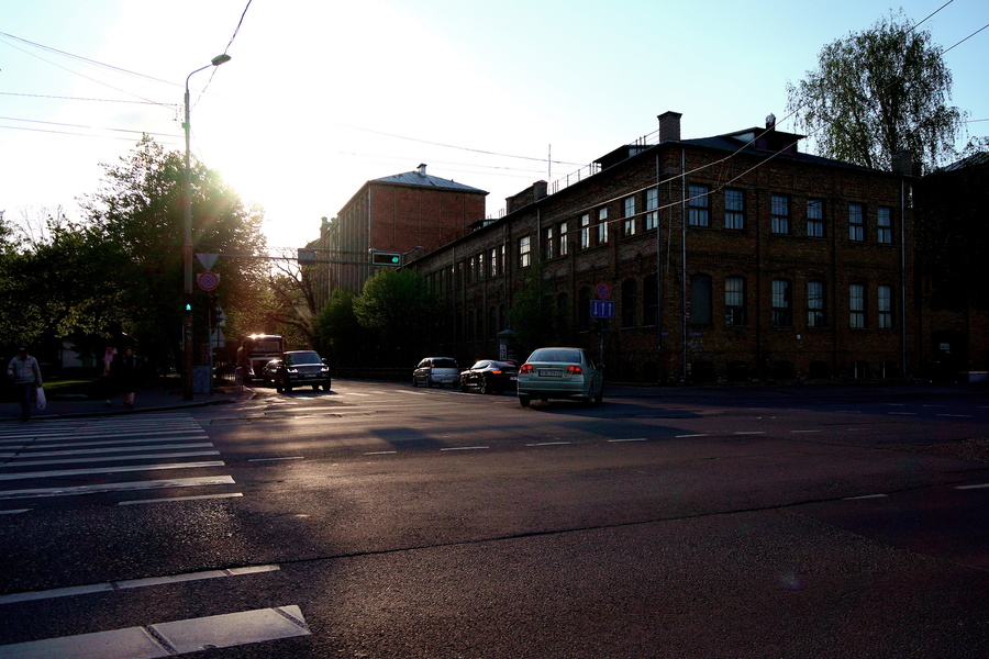 Tranquil Riga Street at Sunset