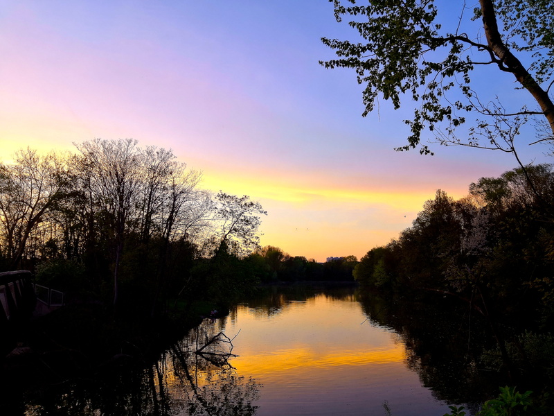 Tranquil Sunset over a River