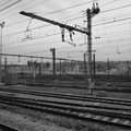 A Serene Train Station, Captured in Monochrome