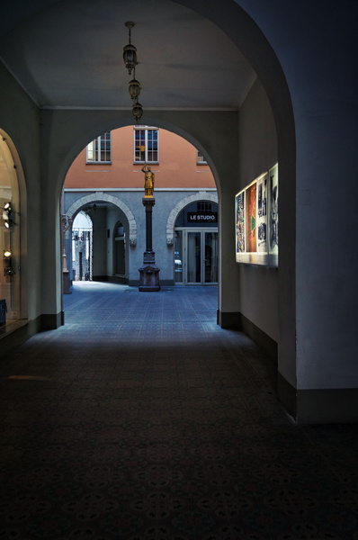 Serene Narrow Alley in Riga's Old Town