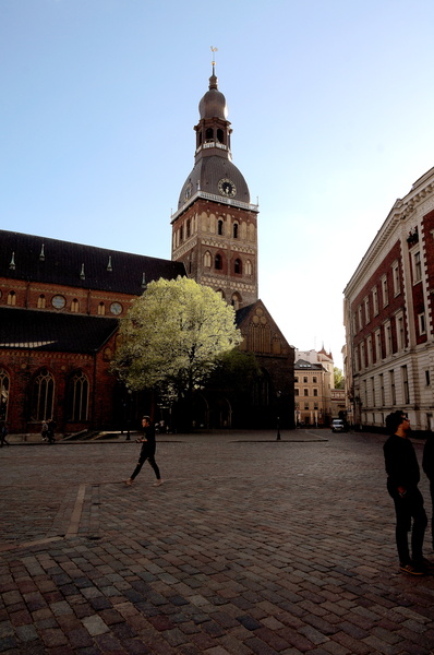 Historic Riga Cathedral and Square in Latvia