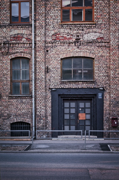 Abandoned Brick Building in Riga, Europe