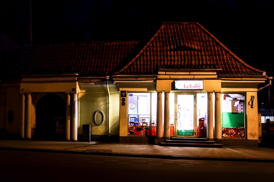 Lone Night at a Riga Shop