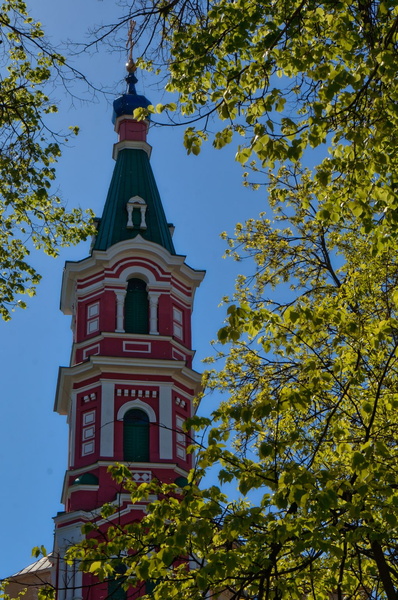 St. Basil's Cathedral (Riga) - A View of the Top and Surroundings on a Sunny Day