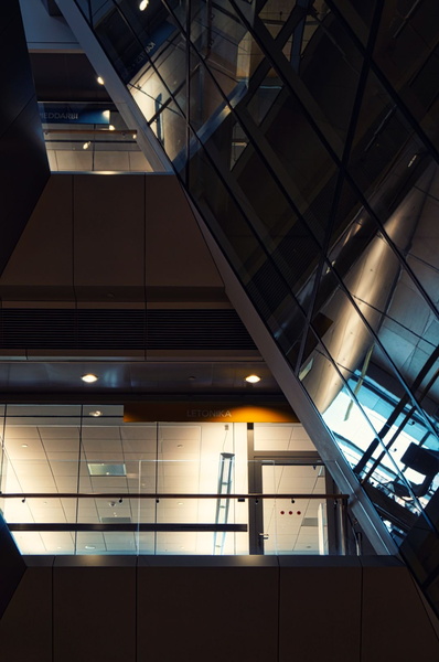 Contemporary Elevator Interior in Riga, Latvia