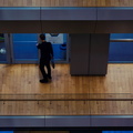 Contemporary Urban Architecture: An Elevated Perspective from an Atrium