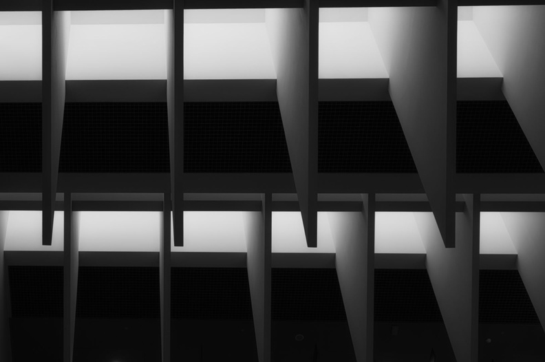 Silhouetted Cityscape at Night