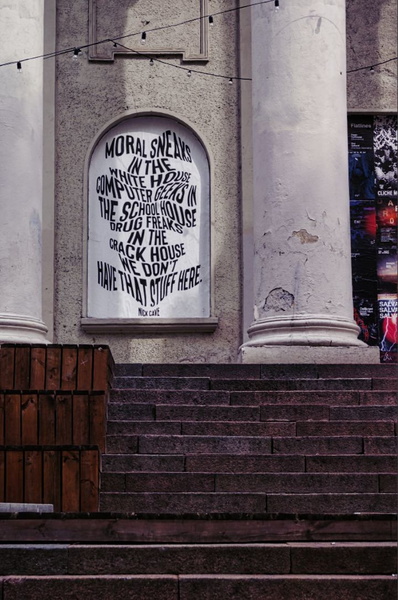 Vilnius Street Art - Political Quote in White