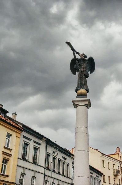 Statue of a Person on a Pedestal