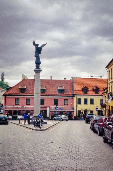 A Rainy Day in Vilnius' Old Town Square