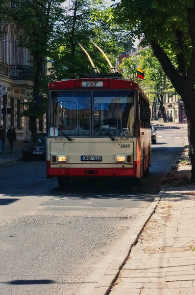 Vintage Trolley Tram in Vilnius, Lithuania