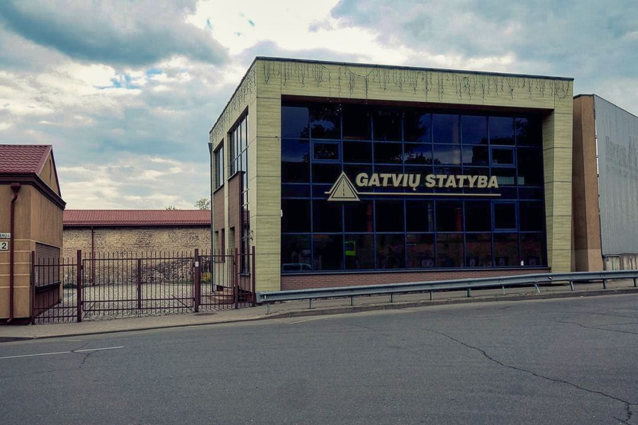 Vilnius Industrial Building with Signage