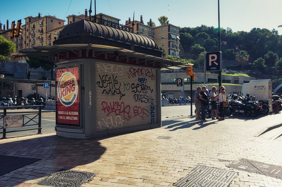 A Malaga Bus Stop: A Vibrant Urban Space