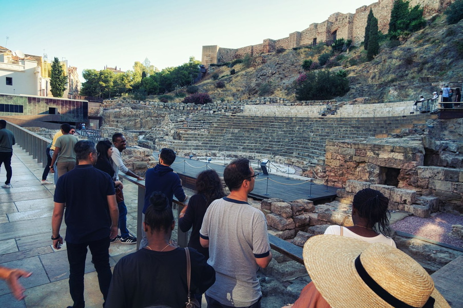 Ancient Roman Amphitheater in Malaga