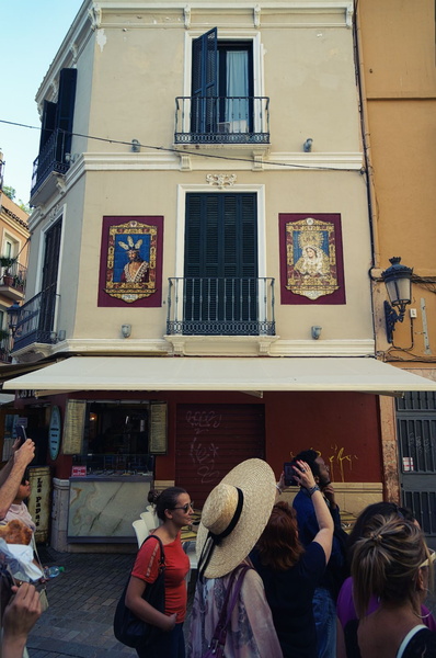 Historic Spanish City, Malaga - A Vibrant Street Scene