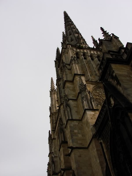 Gothic Cathedral Spire Against the Sky