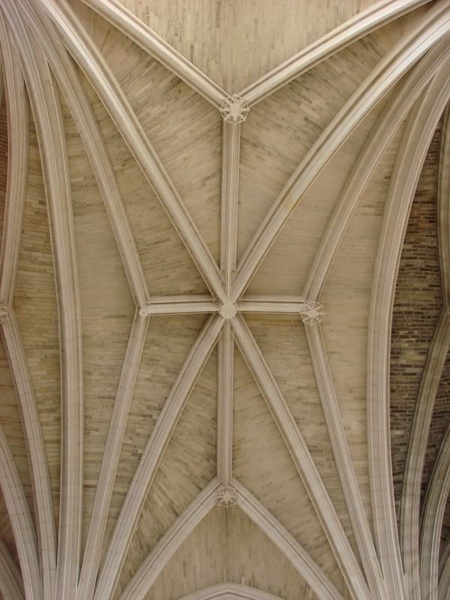 Vaulted Ceiling of a Gothic Cathedral