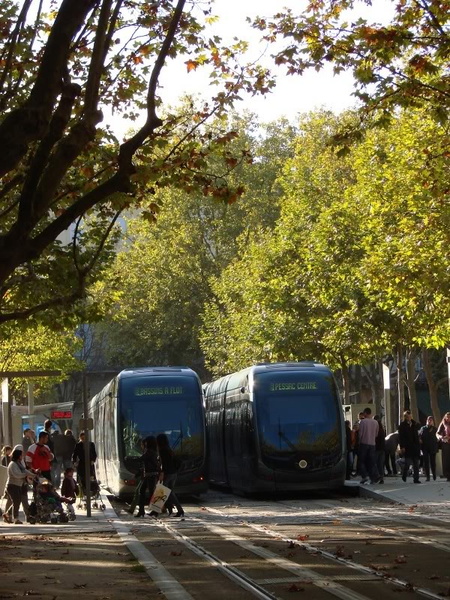 A Tranquil Scene at Bordeaux Train Station