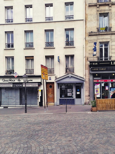 A Peaceful Parisian Street Scene