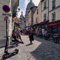 Vibrant Parisian Street Scene