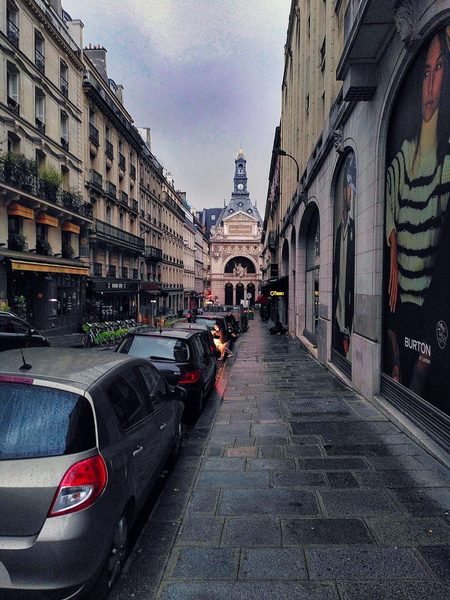 A Rainy Day on a Parisian Street