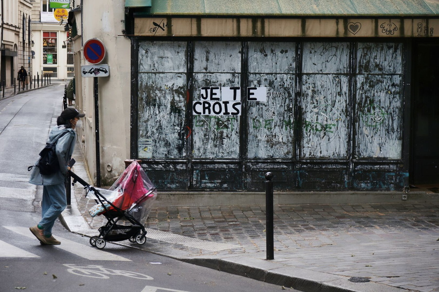 Vacant Storefront in a European City