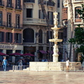 Plaza with Fountain and Surrounding Buildings