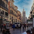 Vibrant Spanish Street in Malaga