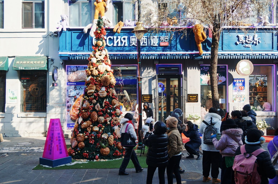 Harbin Christmas Tree and Festive Decorations
