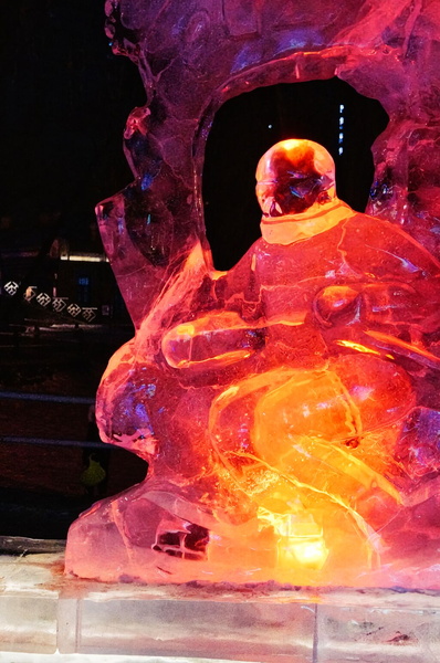 Harbin Ice Festival - Astronaut Sculpture