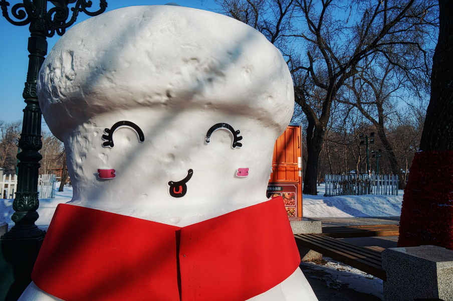 Festive Snowman in a Winter Wonderland