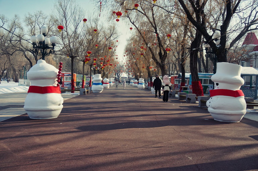 Harbin Ice and Snow Festival: A Festive Winter Scene with Unusual Decorations